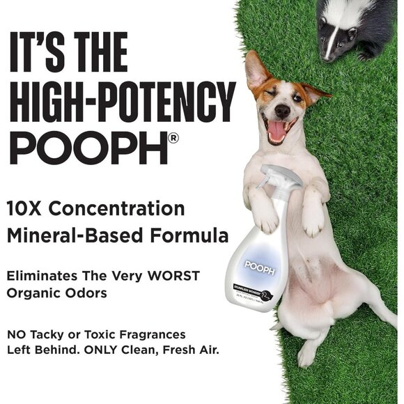 POOPH Skunkless Wonder Get Rid of Pet Skunk Smell Odor Eliminator 32 oz New Safe - Picture 2 of 10